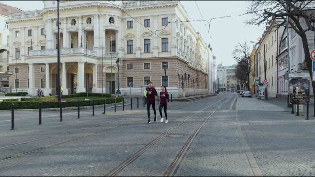 Bežci v centre Bratislavy